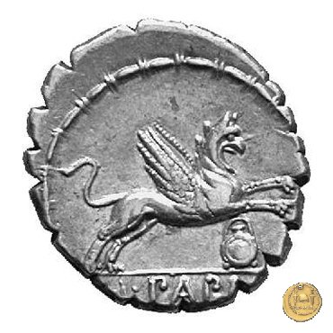 384/1 - denario L. Papius 79 BC (Roma)