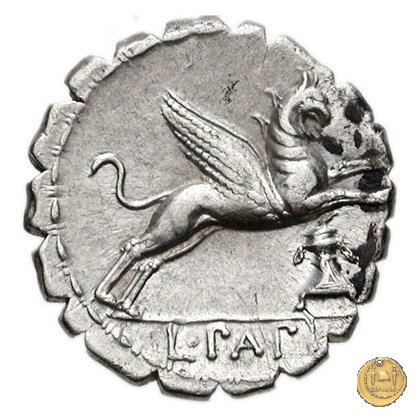 384/1 - denario L. Papius 79 BC (Roma)