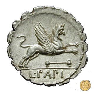 384/1 - denario L. Papius 79 BC (Roma)