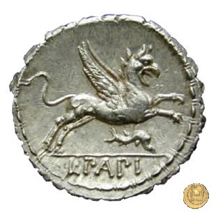 384/1 - denario L. Papius 79 BC (Roma)