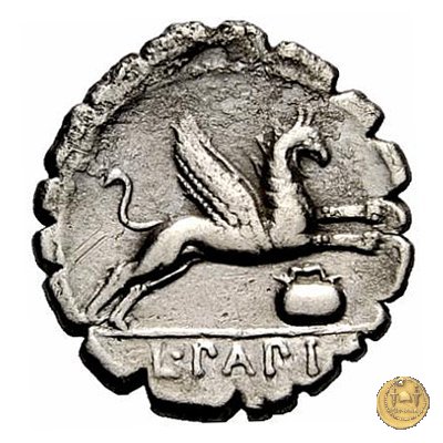 384/1 - denario L. Papius 79 BC (Roma)