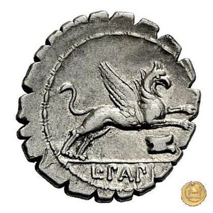 384/1 - denario L. Papius 79 BC (Roma)