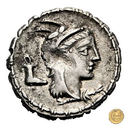 384/1 - denario L. Papius 79 BC (Roma)