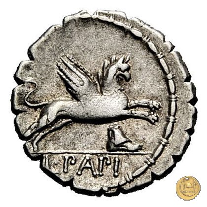 384/1 - denario L. Papius 79 BC (Roma)