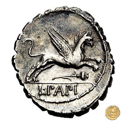 384/1 - denario L. Papius 79 BC (Roma)