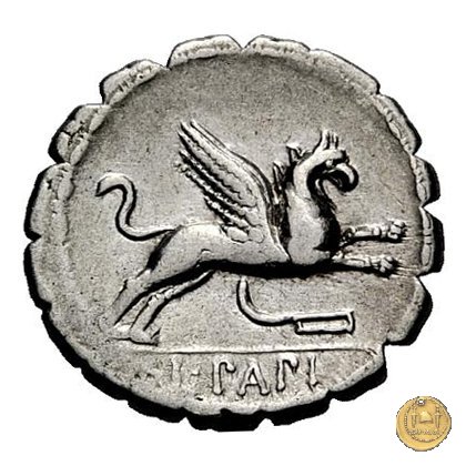 384/1 - denario L. Papius 79 BC (Roma)