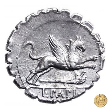 384/1 - denario L. Papius 79 BC (Roma)