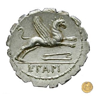 384/1 - denario L. Papius 79 BC (Roma)