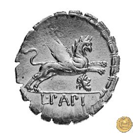 384/1 - denario L. Papius 79 BC (Roma)