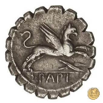 384/1 - denario L. Papius 79 BC (Roma)