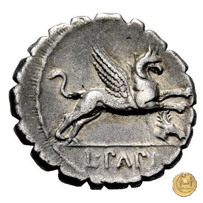 384/1 - denario L. Papius 79 BC (Roma)