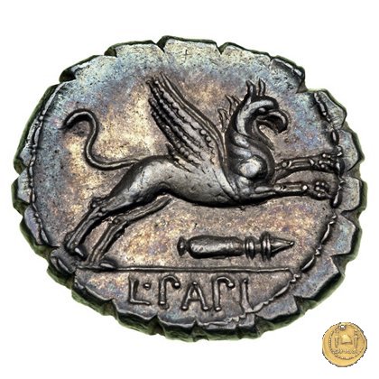 384/1 - denario L. Papius 79 BC (Roma)