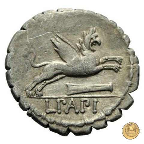 384/1 - denario L. Papius 79 BC (Roma)