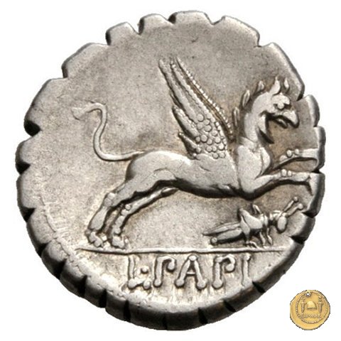 384/1 - denario L. Papius 79 BC (Roma)