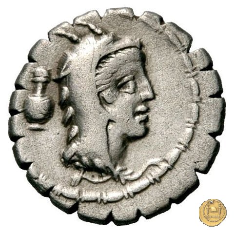 384/1 - denario L. Papius 79 BC (Roma)