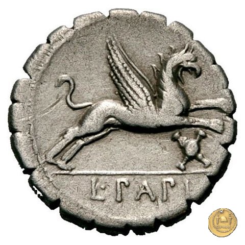 384/1 - denario L. Papius 79 BC (Roma)