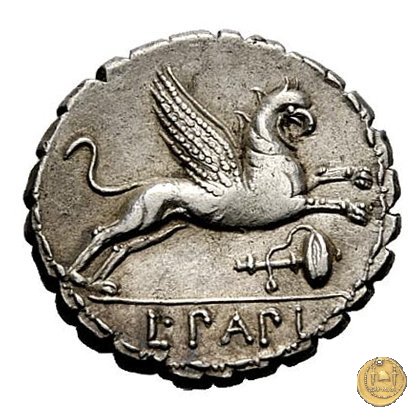 384/1 - denario L. Papius 79 BC (Roma)