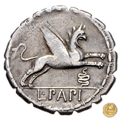 384/1 - denario L. Papius 79 BC (Roma)