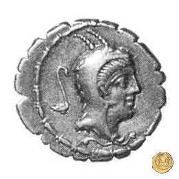 384/1 - denario L. Papius 79 BC (Roma)