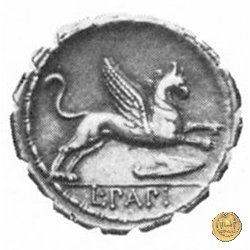 384/1 - denario L. Papius 79 BC (Roma)