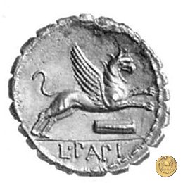 384/1 - denario L. Papius 79 BC (Roma)