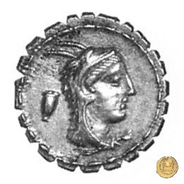 384/1 - denario L. Papius 79 BC (Roma)