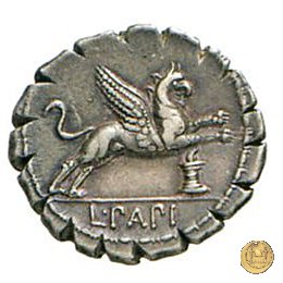 384/1 - denario L. Papius 79 BC (Roma)