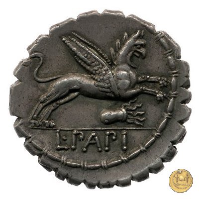 384/1 - denario L. Papius 79 BC (Roma)