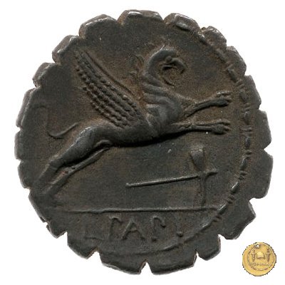 384/1 - denario L. Papius 79 BC (Roma)