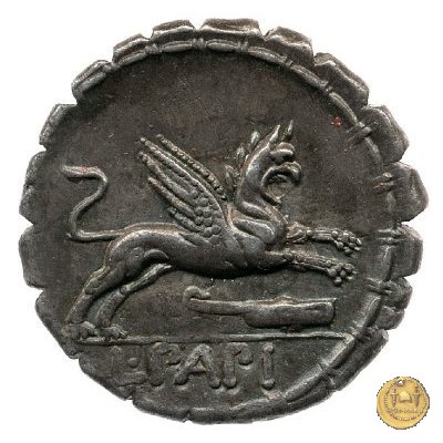 384/1 - denario L. Papius 79 BC (Roma)