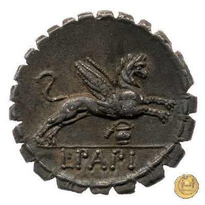 384/1 - denario L. Papius 79 BC (Roma)