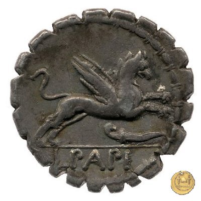 384/1 - denario L. Papius 79 BC (Roma)