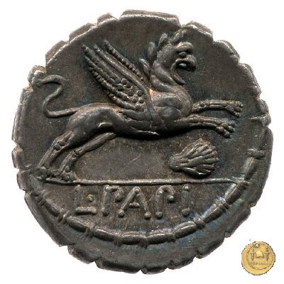 384/1 - denario L. Papius 79 BC (Roma)