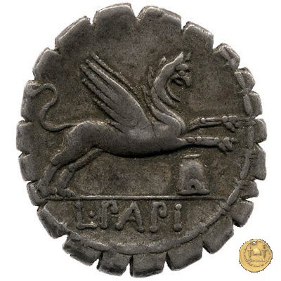 384/1 - denario L. Papius 79 BC (Roma)