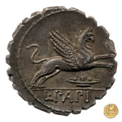 384/1 - denario L. Papius 79 BC (Roma)