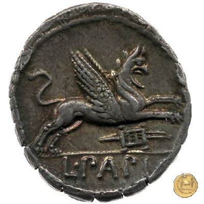 384/1 - denario L. Papius 79 BC (Roma)