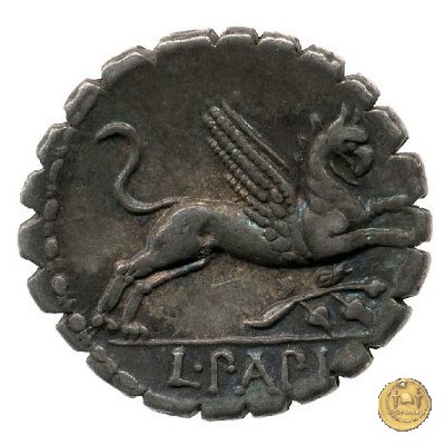 384/1 - denario L. Papius 79 BC (Roma)