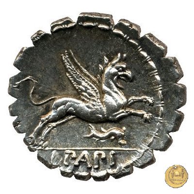 384/1 - denario L. Papius 79 BC (Roma)