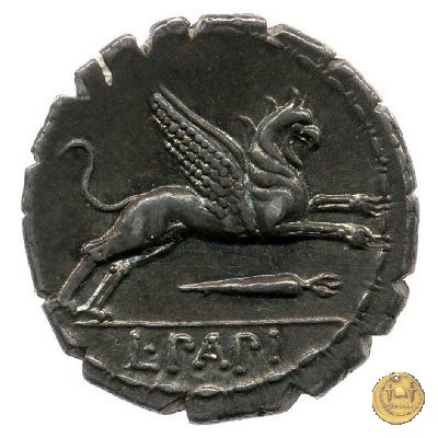 384/1 - denario L. Papius 79 BC (Roma)