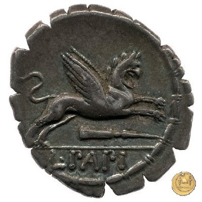 384/1 - denario L. Papius 79 BC (Roma)