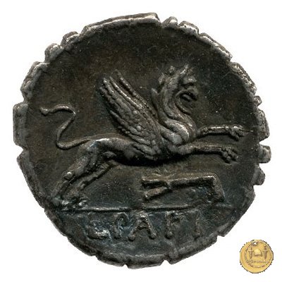 384/1 - denario L. Papius 79 BC (Roma)