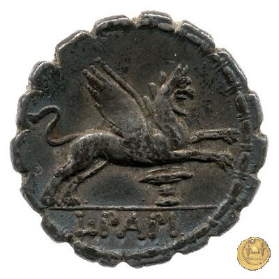 384/1 - denario L. Papius 79 BC (Roma)