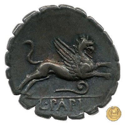 384/1 - denario L. Papius 79 BC (Roma)