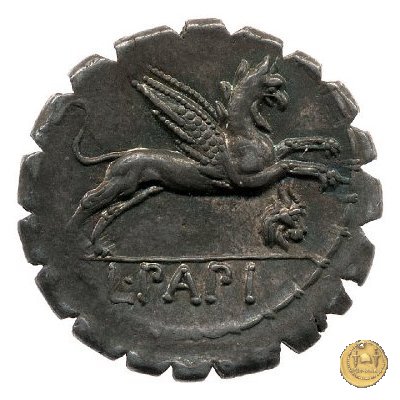 384/1 - denario L. Papius 79 BC (Roma)