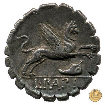 384/1 - denario L. Papius 79 BC (Roma)