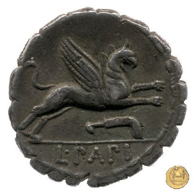 384/1 - denario L. Papius 79 BC (Roma)