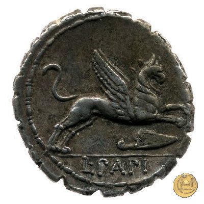 384/1 - denario L. Papius 79 BC (Roma)