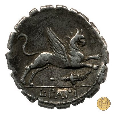 384/1 - denario L. Papius 79 BC (Roma)