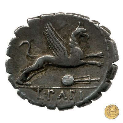 384/1 - denario L. Papius 79 BC (Roma)