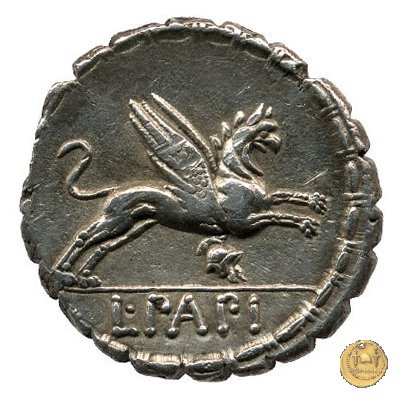 384/1 - denario L. Papius 79 BC (Roma)